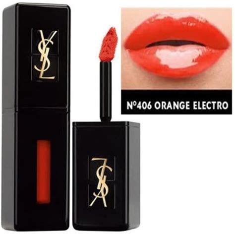 ysl vinyl cream 406|Ysl / Vinyl Cream Lip Stain (406) Orange Electro .18 oz (5.3 ml).